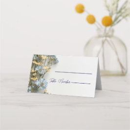Tarjetas de lugar de boda florales modernas