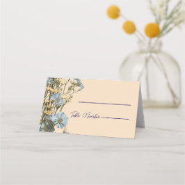 Tarjetas de lugar de boda florales modernas