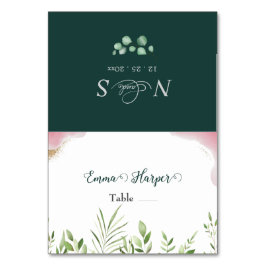 Tarjetas de lugar de boda imprimibles de vegetació