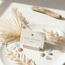 Tarjetas de lugar de boda minimalistas y elegantes