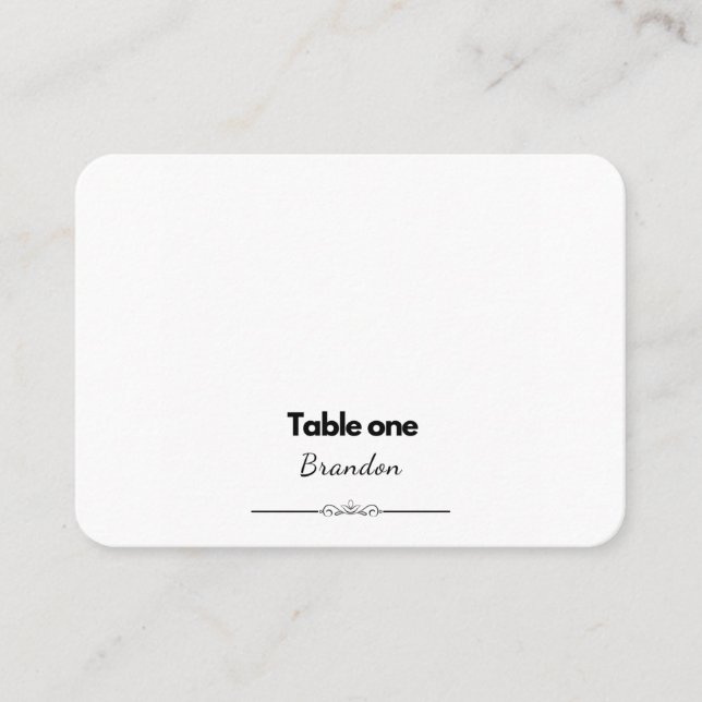 Tarjetas de lugar de boda personalizadas (Anverso)