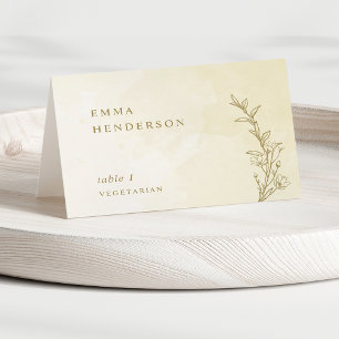 Tarjetas de lugar de boda personalizadas con champ