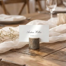 Tarjetas de lugar de boda personalizadas planas