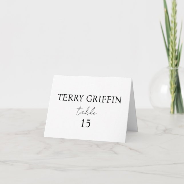 Tarjetas de lugar de boda personalizadas Tarjetas  (Anverso)