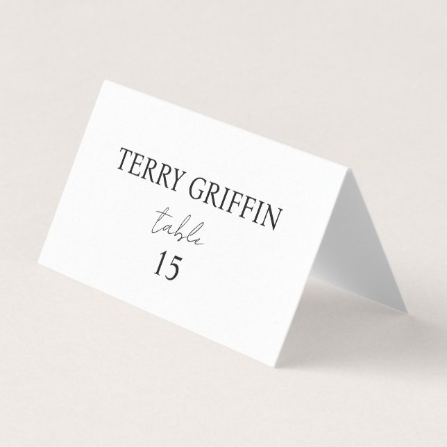 Tarjetas de lugar de boda personalizadas Tarjetas  (Anverso)