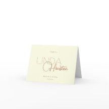 Tarjetas de Lugar de Invitado Dobleces