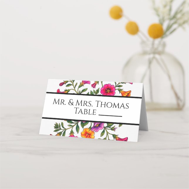 Tarjetas de lugar de mesa, boda (Reverso)