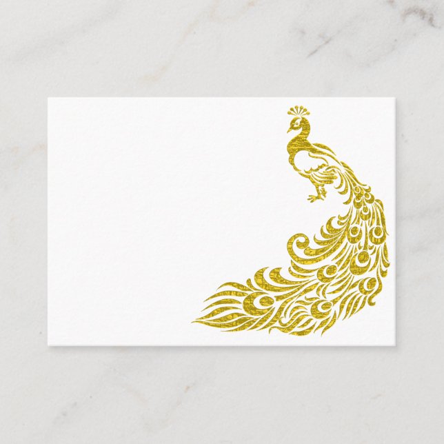 Tarjetas de lugar de mesa en blanco personalizadas (Anverso)
