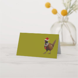 Tarjetas de lugar de mesa Faisán Alegre