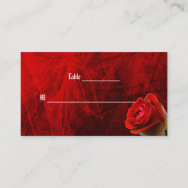 Tarjetas de lugar de rosa gótica Tarjeta de presen
