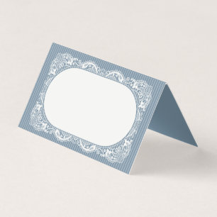 Tarjetas de lugar dobladas florales vintage de enc