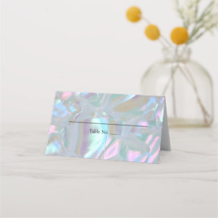 Tarjetas de lugar elegantes de nácar