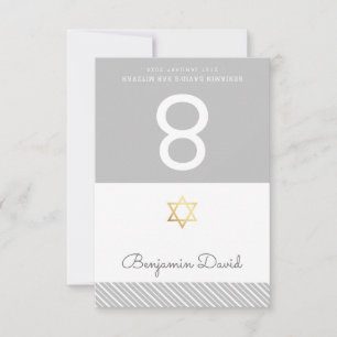 TARJETAS DE LUGAR EN CARPA Estrella de david gris