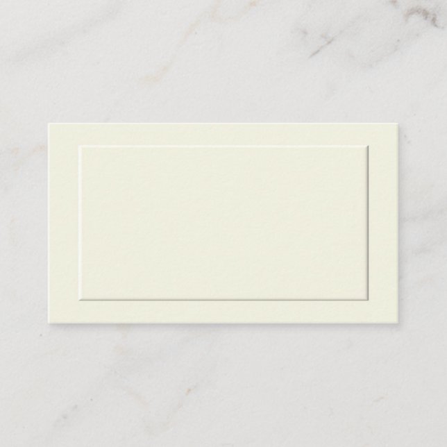 Tarjetas de lugar formal crema (Anverso)