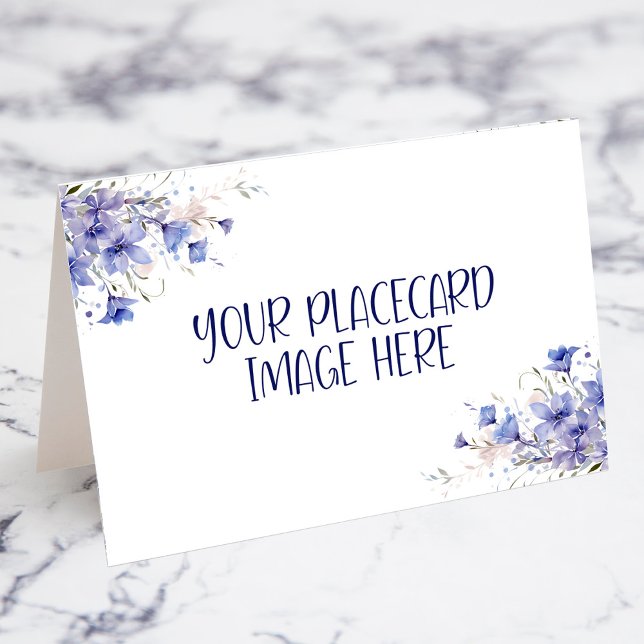 Tarjetas de lugar individuales con imagen personal (Fold Your Own Place Card DIF Craft Project)