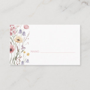 Tarjetas de lugar para Baby Shower "Baby in Bloom"
