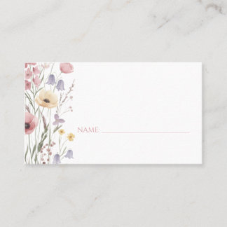 Tarjetas de lugar para Baby Shower "Baby in Bloom"