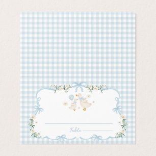 Tarjetas de lugar para Baby Shower Niño Ganso Tont