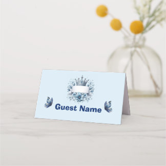Tarjetas de lugar para baby shower 'Príncipe Azul