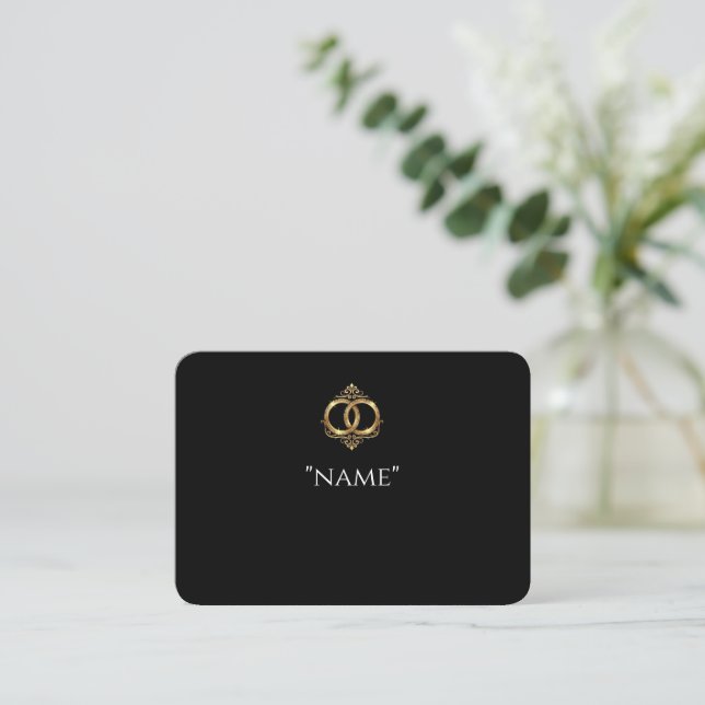 Tarjetas de lugar para boda modernas (Anverso de pie)