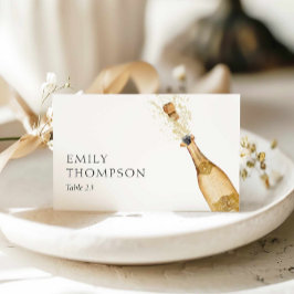 Tarjetas de lugar para desayuno y brindis de boda
