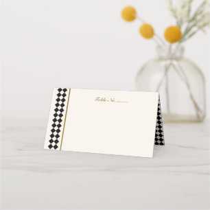 Tarjetas de lugar para la elección de la comida en