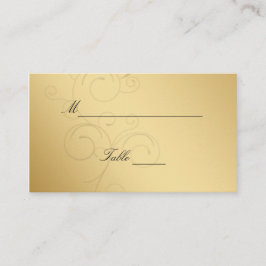 Tarjetas de Lujo Gold-Black Boda Place