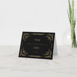 Tarjetas de lujoso boda Art Deco