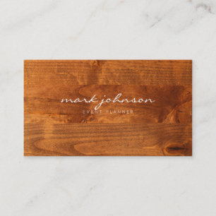 Tarjetas de madera profesionales modernas
