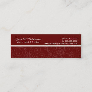 Tarjetas de mami Swirl Elegantes