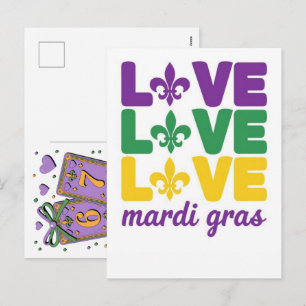 Tarjetas de Mardi Gras Seis Siete Baraja Camionero