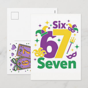 Tarjetas de Mardi Gras Six Seven Deck para Camione