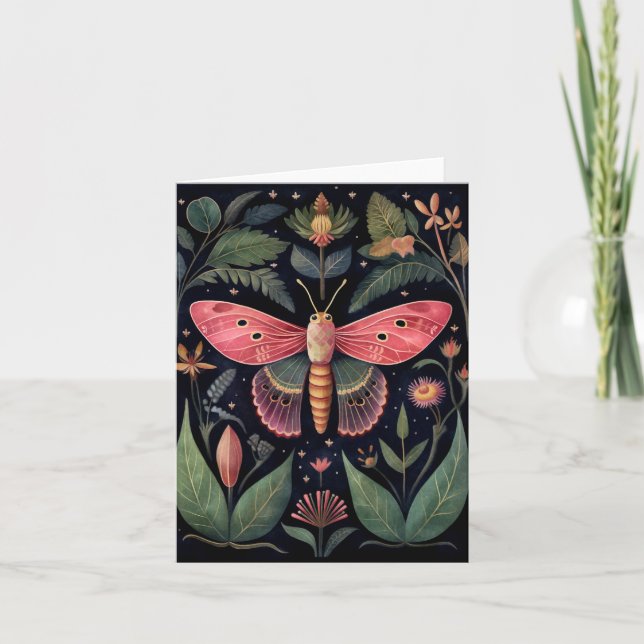 Tarjetas de mariposas nocturnas impresionantes (Anverso)