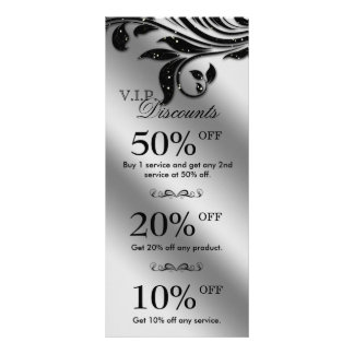 Tarjetas de marketing de salón Jewelry Sparkle Bla