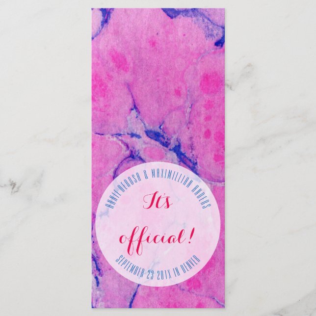 Tarjetas de mármol azul rosado (Anverso)