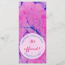 Tarjetas de mármol rosado azul