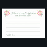Tarjetas de matrimonio acuáticas Floral<br><div class="desc">Estos hermosos consejos florales y tarjetas de deseos serán la adición perfecta a una ducha de boda o en la recepción de la boda. Este diseño presenta una combinación de escritura a mano y tipos de letra de bloque en verde salvia y resaltado por un ramo de acuarela. Los clientes...</div>