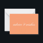 Tarjetas de matrimonio consejos y deseos<br><div class="desc">Tarjetas para que los bodas dejen consejos y deseos,  cambien el color de fondo y el texto para que se adapte a su ocasión. Colocar en una mesa de la recepción.</div>