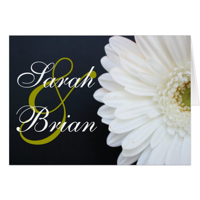 Tarjetas de matrimonio de Personalizable de Gerber (Anverso (Horizontal))