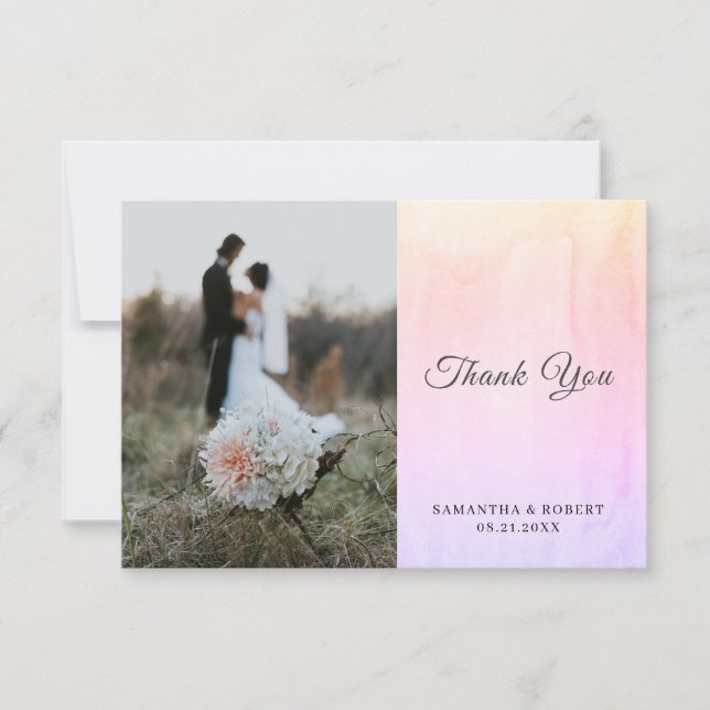 Tarjetas de matrimonio horizontales simples de agr (Anverso)