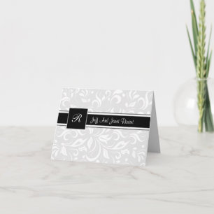Tarjetas de matrimonio monograma