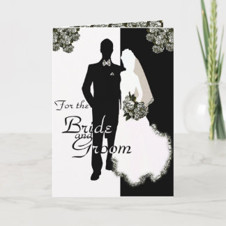Tarjetas de matrimonio para la novia y el novio