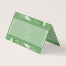 Tarjetas de matrimonio personalizadas Tropical Gre