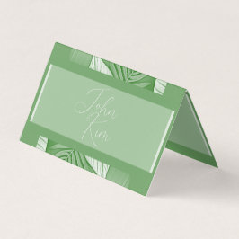 Tarjetas de matrimonio personalizadas Tropical Gre