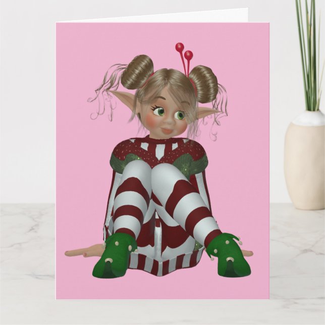 TARJETAS DE MEJOR AMIGA ELF CHICA BFF (Anverso)