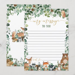 Tarjetas de mensaje de la cápsula del tiempo de lo