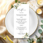 Tarjetas de menú Boda Elegante Gold Greeneration<br><div class="desc">Prepárate para embarcarte en un mágico viaje de amor con nuestra impresionante suite boda, diseñada especialmente para los amantes de la naturaleza. Esta fabulosa colección es la mejor adición a su soñado fiesta de jardín o a su encantadora celebración con temática de la naturaleza. Incluye todo lo que se puede...</div>