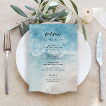 Tarjetas de menú de bodas playeras modernas de ver<br><div class="desc">Verano Elegante Playa Costera Boda Carta de menú Boda Minimalista | Menú moderno,  menú Boda para la cena,  menú rústico Boda para la cena y bebidas,  caligrafía sencilla Boda rústico menús Bodas,  menú rústico Boda,  menú Boda</div>