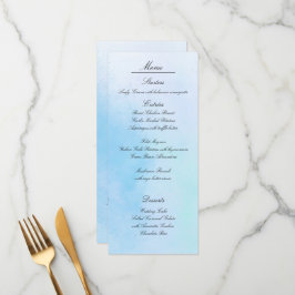 Tarjetas de menú "True Love Blue"