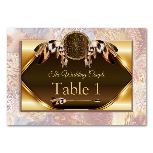 Tarjetas de mesa atrapasueños (Anverso)